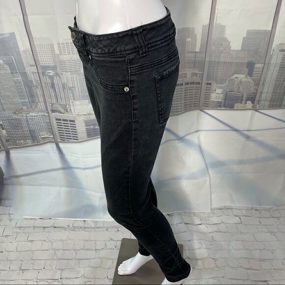 Mossimo Black Faded Skinny Denim Jeggings Size 6 - Picture 8 of 12
